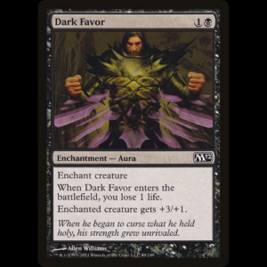 MTG Favor oscuro (Dark Favor) Magic 2012   m12#89