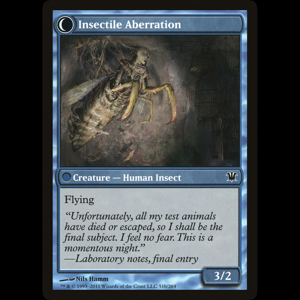 MTG Delver Of Secrets // Insectile Aberration Innistrad - PL - Madtoyz