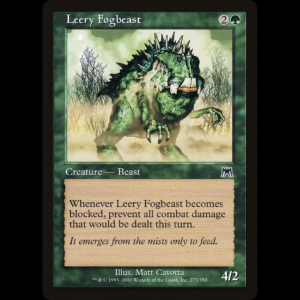 MTG Bestia de niebla desconfiada (Leery Fogbeast) Onslaught