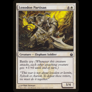 MTG Loxodon Partisan Mirrodin Besieged