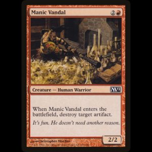 MTG Vándalo maniático (Manic Vandal) Magic 2012