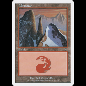 MTG Montaña (Mountain) Seventh Edition - FOIL