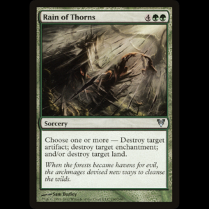 MTG Rain of Thorns Avacyn Restored avr#190