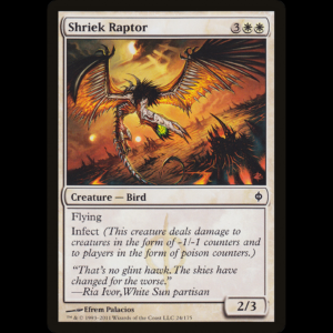 MTG Shriek Raptor New Phyrexia