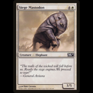 MTG Mastodonte de asedio (Siege Mastodon) Magic 2011