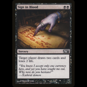 MTG Firmar con sangre (Sign in Blood) Magic 2010