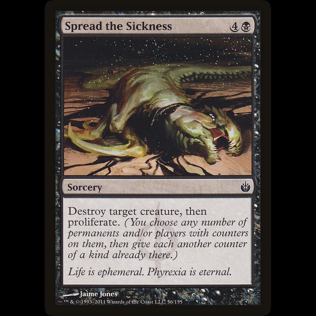 Mtg Spread The Sickness Mirrodin Besieged - Madtoyz