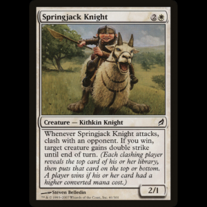 MTG Caballero de saltanejo (Springjack Knight) Lorwyn