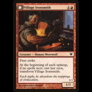 MTG Village Ironsmith // Ironfang Innistrad  isd#168