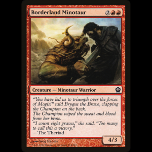 MTG Borderland Minotaur Theros