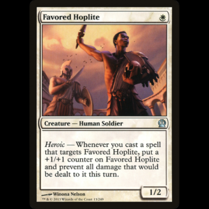 MTG Favored Hoplite Theros ths#13