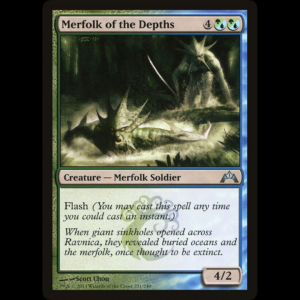 MTG Merfolk of the Depths Gatecrash gtc#221