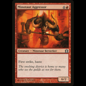 MTG Minotaur Aggressor Return to Ravnica