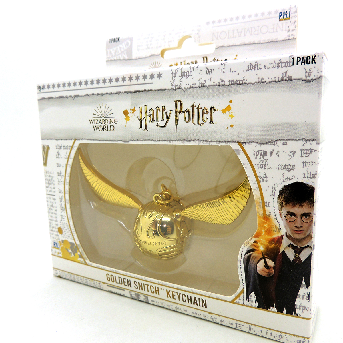 Harry Potter Golden Snitch Dorada Llavero Metal Original - Madtoyz