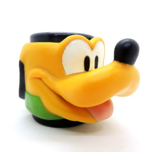 Mickey Pluto Taza Vaso Fliess Cabeza Retro Disney Mug