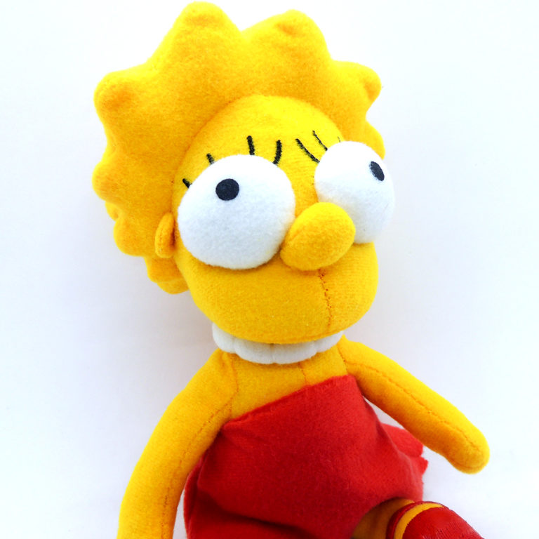 Simpson Lisa Peluche Fox 2005 Original Plush 20cm Madtoyz