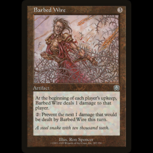 MTG Barbed Wire Mercadian Masques mmq#287