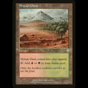 MTG Oasis Shivano (Shivan Oasis) Invasion inv#327