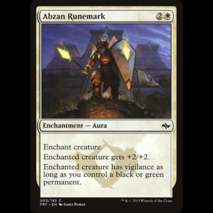 MTG Abzan Runemark Fate Reforged