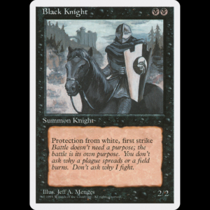 MTG Caballero negro (Black Knight) Fourth Edition  4ed#121