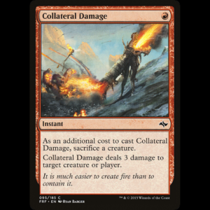 MTG Daño colateral (Collateral Damage) Fate Reforged