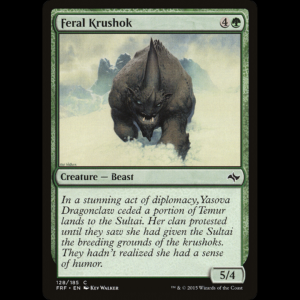 MTG Feral Krushok Fate Reforged frf#128