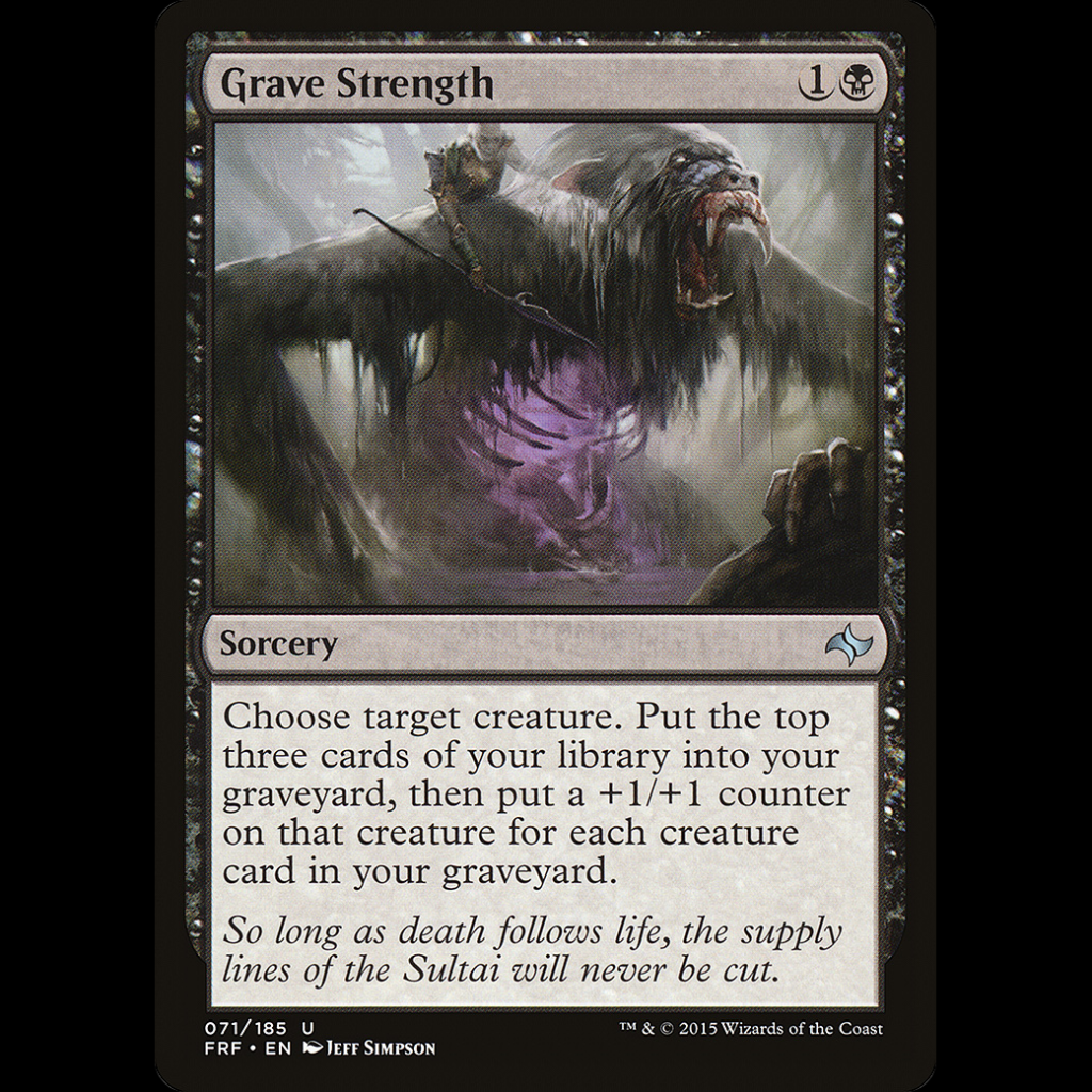 MTG Grave Strength Fate Reforged - Madtoyz