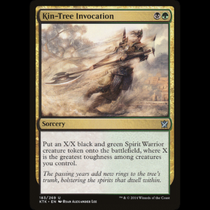 MTG Kin-Tree Invocation Khans of Tarkir ktk#183