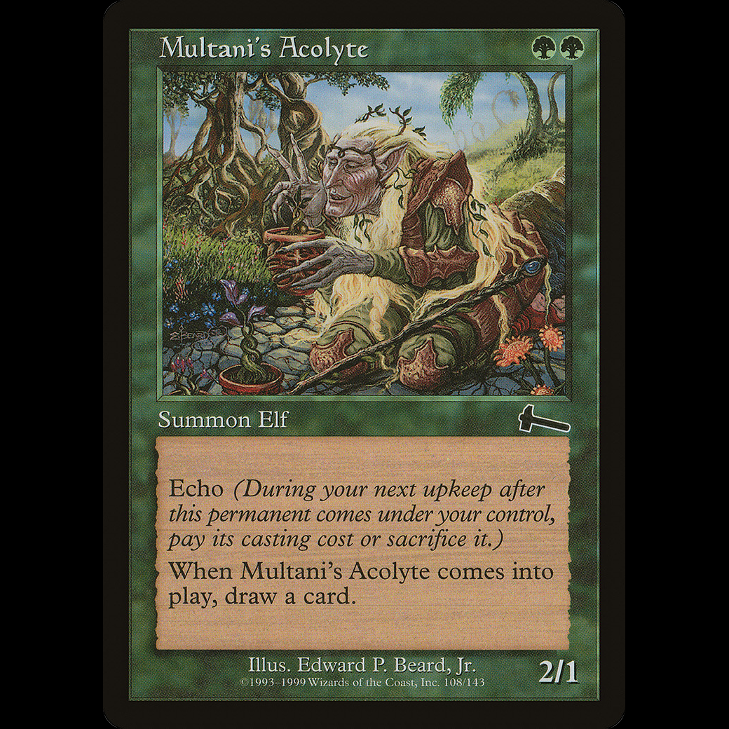 MTG Acólito de Multani (Multani's Acolyte) Urza's Legacy - Madtoyz