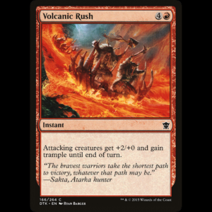 MTG Volcanic Rush Dragons of Tarkir