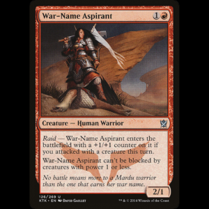 MTG War-Name Aspirant Khans of Tarkir