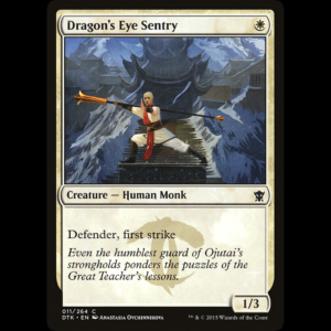 MTG Dragon's Eye Sentry Dragons of Tarkir