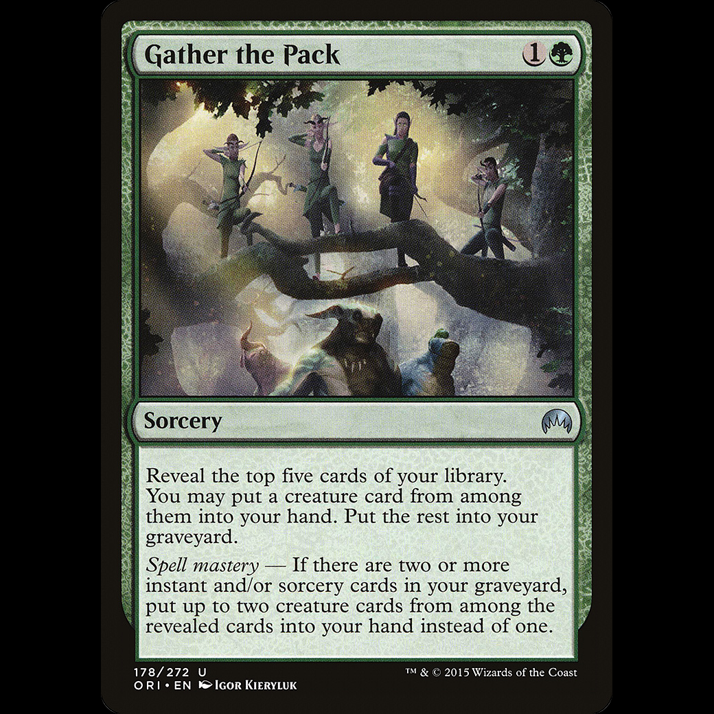 MTG Reunir al grupo (Gather the Pack) Magic Origins Madtoyz