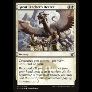 MTG Decreto del Gran Maestro (Great Teacher's Decree) Dragons of Tarkir