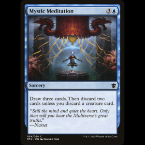 MTG Mystic Meditation Dragons of Tarkir