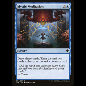 MTG Mystic Meditation Dragons of Tarkir dtk#64