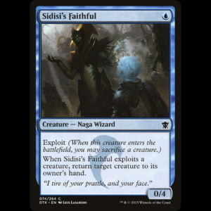 MTG Fiel de Sidisi (Sidisi's Faithful) Dragons of Tarkir