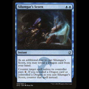 MTG Silumgar's Scorn Dragons of Tarkir