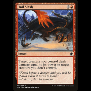 MTG Sacudida de cola (Tail Slash) Dragons of Tarkir