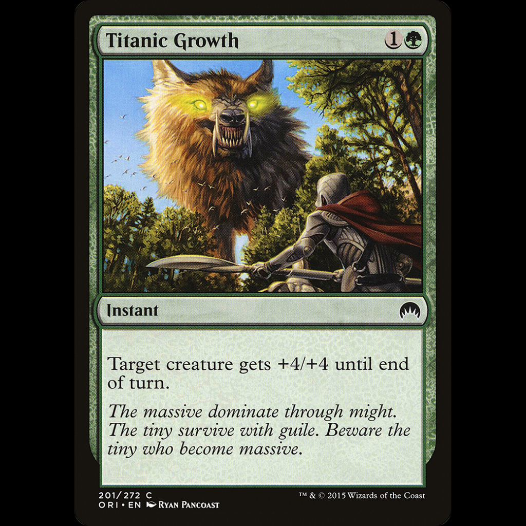 MTG Titanic Growth Magic Origins ori#201 - Madtoyz
