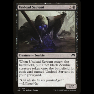 MTG Sirviente muerto viviente (Undead Servant) Magic Origins ori#124