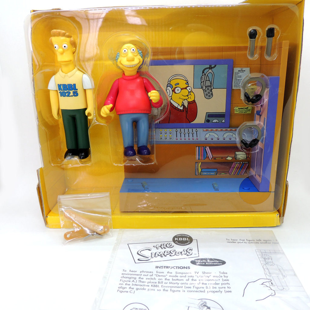 Simpsons Playset KBBL Marty Bill Exclusive Playmates Madtoyz