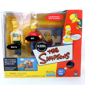 Simpsons Playset KBBL Marty Bill Exclusive Playmates