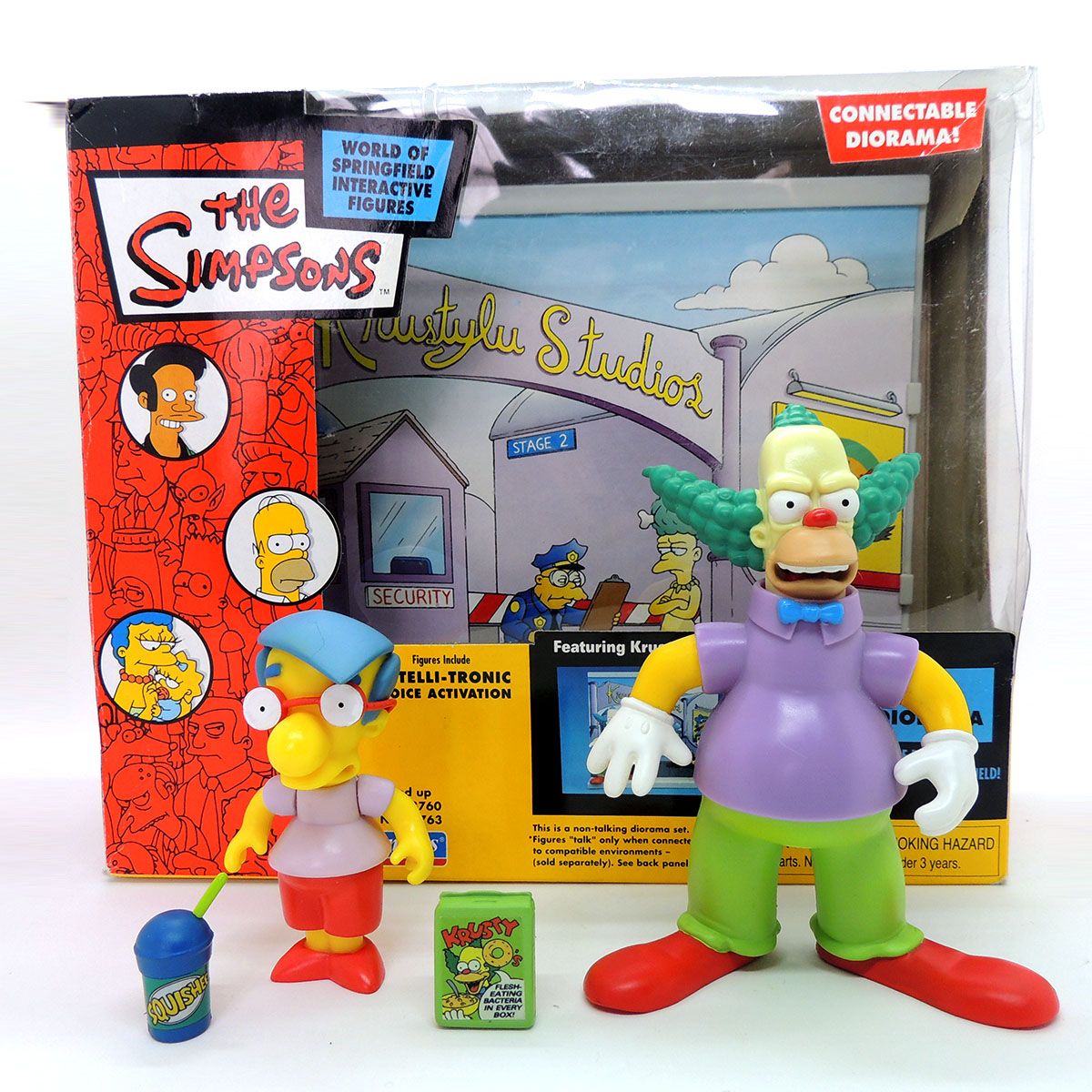 Simpsons Playset Studios Diorama Miilhouse Krusty Playmates 