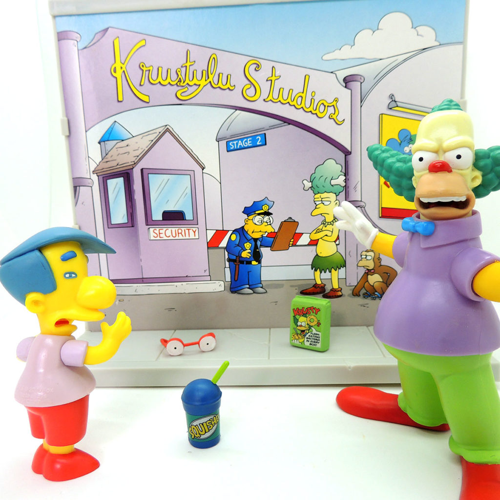 Simpsons Playset Studios MiIlhouse Krusty Playmates Madtoyz