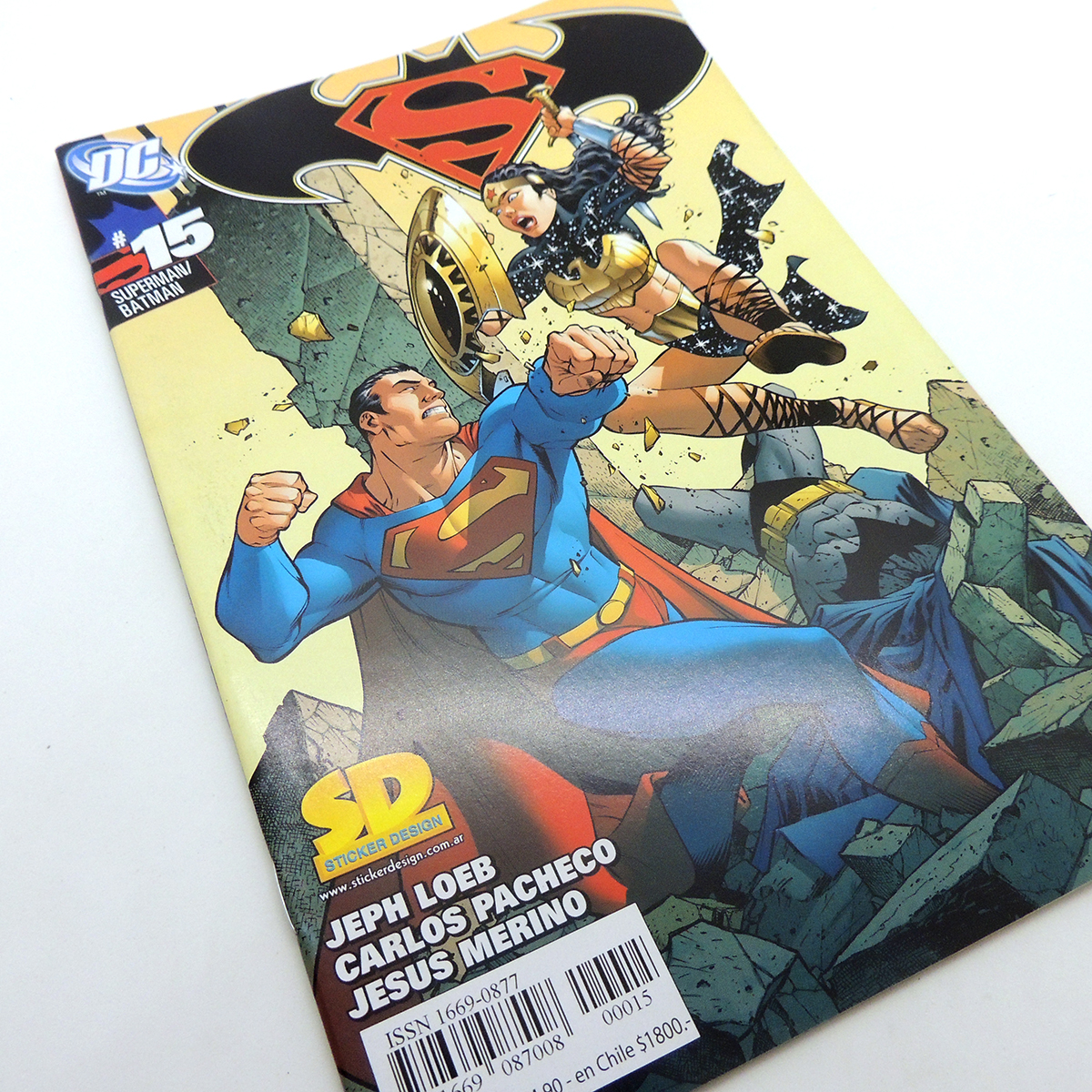 Batman Superman #15 Sticker Design SD Dc Comic - Madtoyz