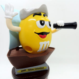 M&M MyM Dispenser Yellow Columbus 23cm Funciona