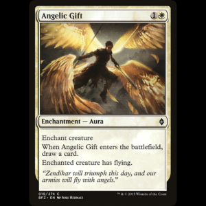 MTG Angelic Gift Battle for Zendikar
