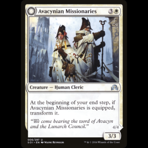 MTG Avacynian Missionaries // Lunarch Inquisitors Shadows over Innistrad
