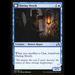 MTG Daring Sleuth // Bearer of Overwhelming Truths Shadows over Innistrad